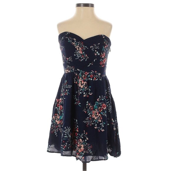 ASO THE VAMPIRE DIARIES ELENA GILBERT Blue Floral Dress EUC RARE - Picture 3 of 4